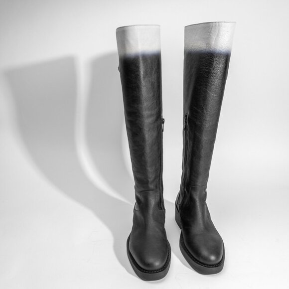 Ann Demeulemeester Shoes - New Ann Demeulemeester ombré knee high boots